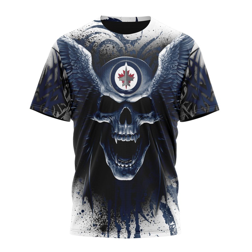 T-shirt NHL Winnipeg Jets Special Kits With Skull Art ST2202