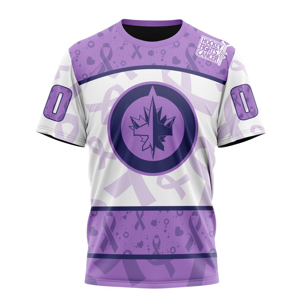 T-shirt NHL Winnipeg Jets Special Lavender - Fight Cancer ST2201