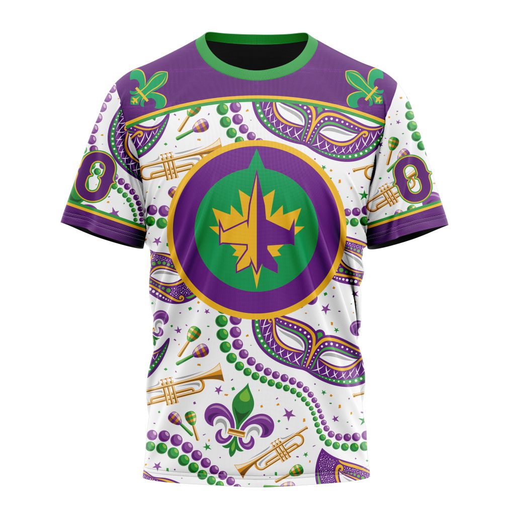T-shirt NHL Winnipeg Jets Special Mardi Gras Design ST2401