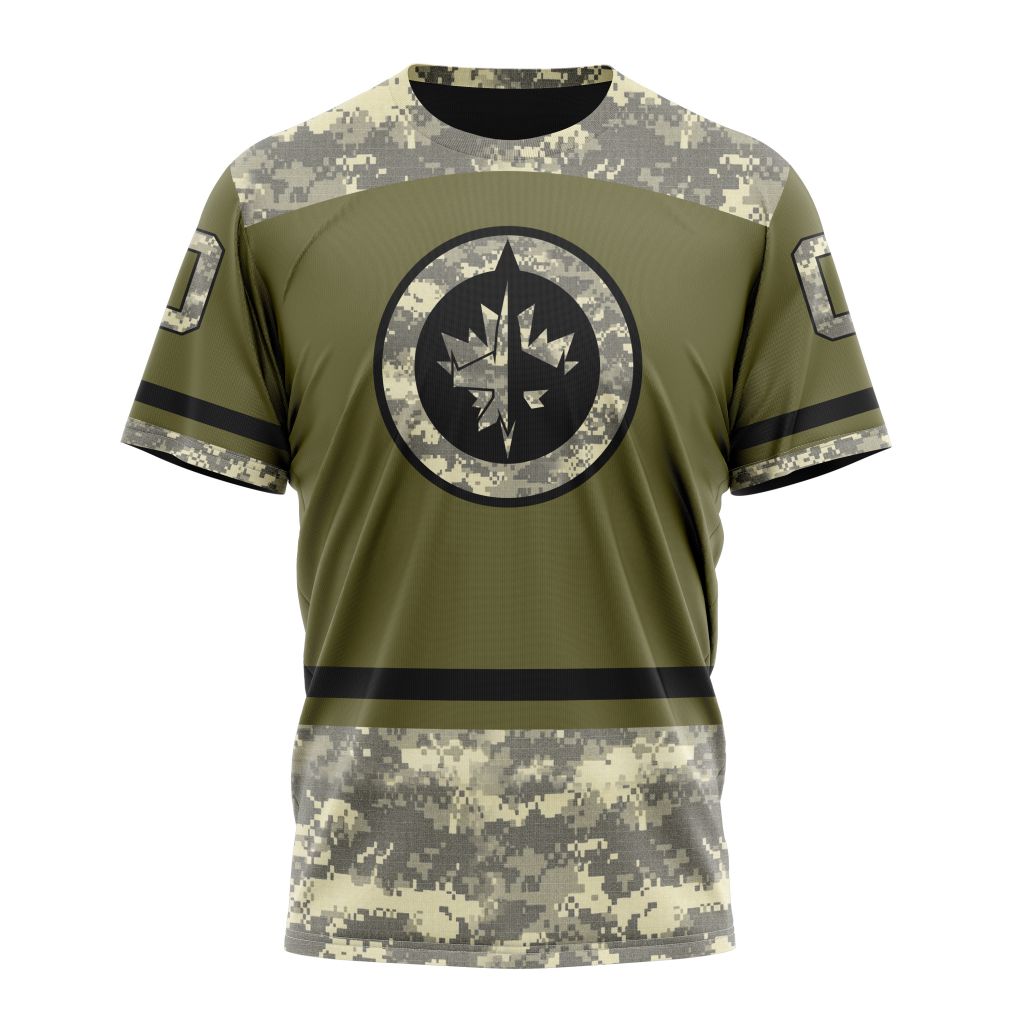 T-shirt NHL Winnipeg Jets Special Military Appreciation Design ST2404