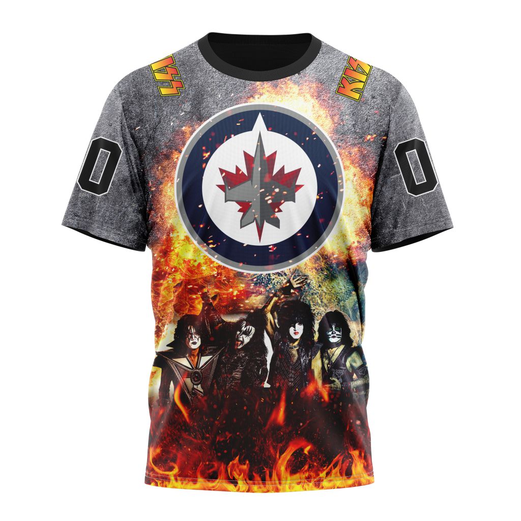 T-shirt NHL Winnipeg Jets Special Mix KISS Band Design ST2401