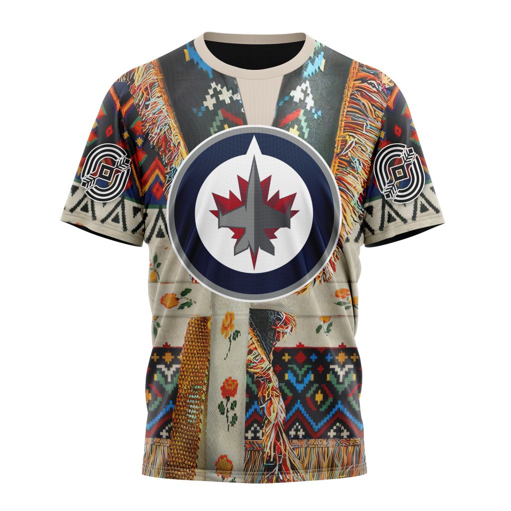 T-shirt NHL Winnipeg Jets Special Native Costume Design ST2304