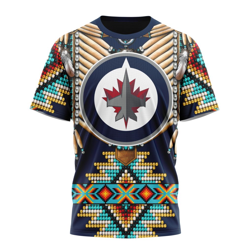 T-shirt NHL Winnipeg Jets Special Native Costume Design ST2402