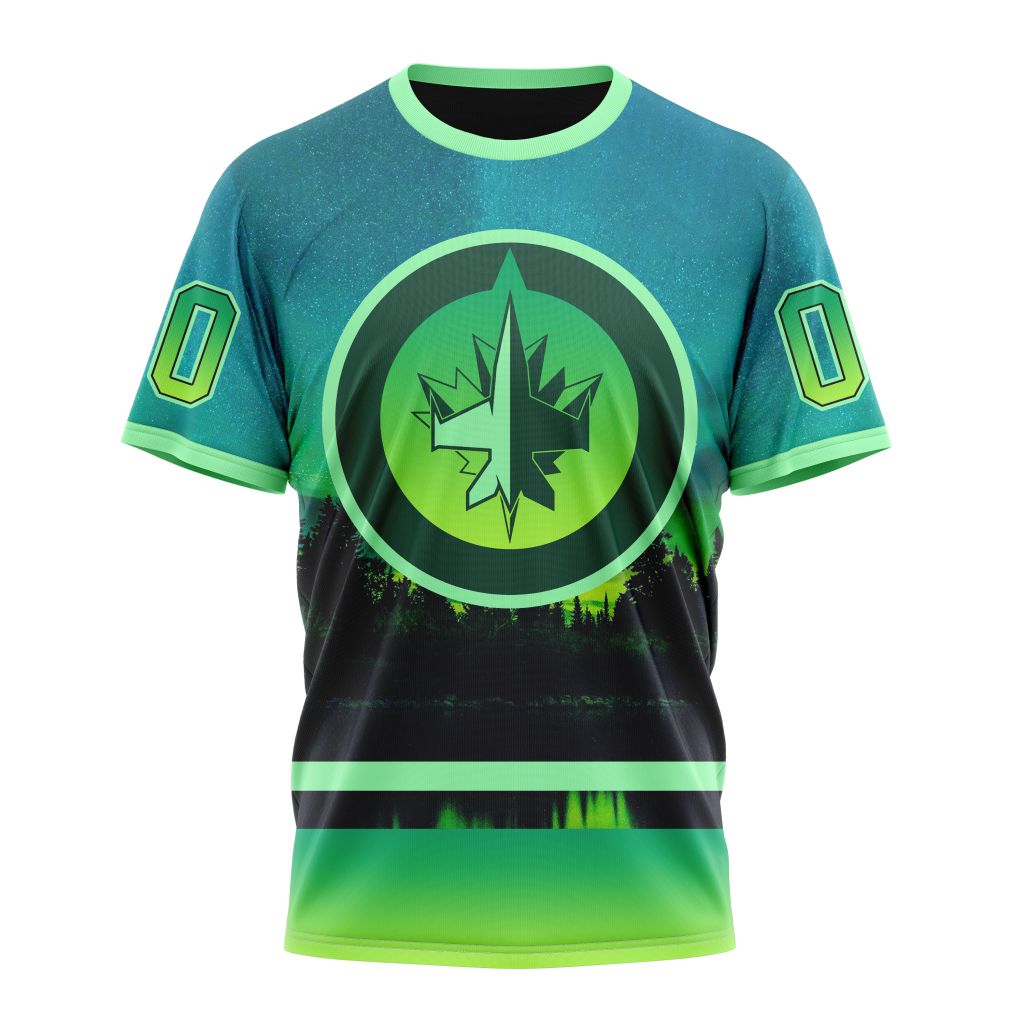 T-shirt NHL Winnipeg Jets Special Northern Light Design ST2302