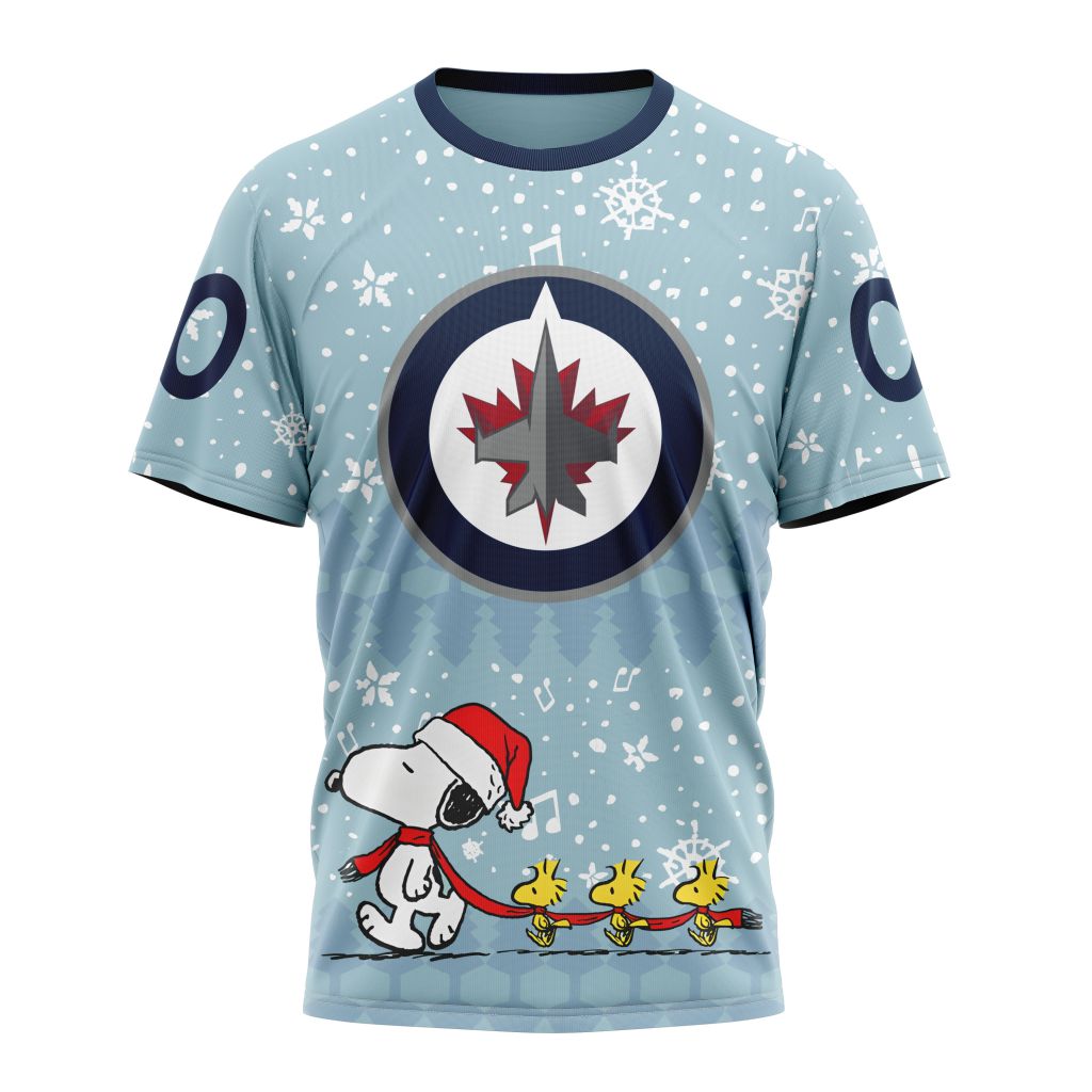 T-shirt NHL Winnipeg Jets Special Peanuts Christmas Design ST2402