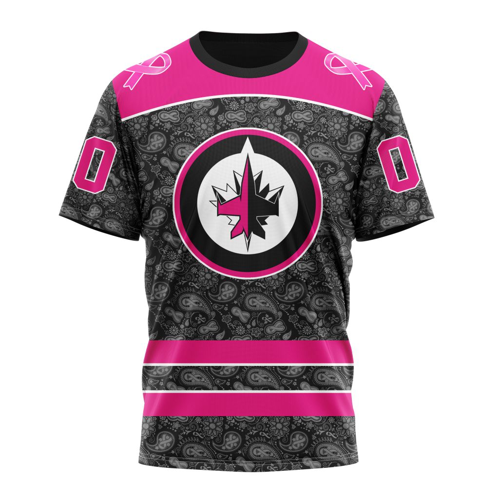 T-shirt NHL Winnipeg Jets Special Pink In The Rink Fight Breast Cancer ST2301