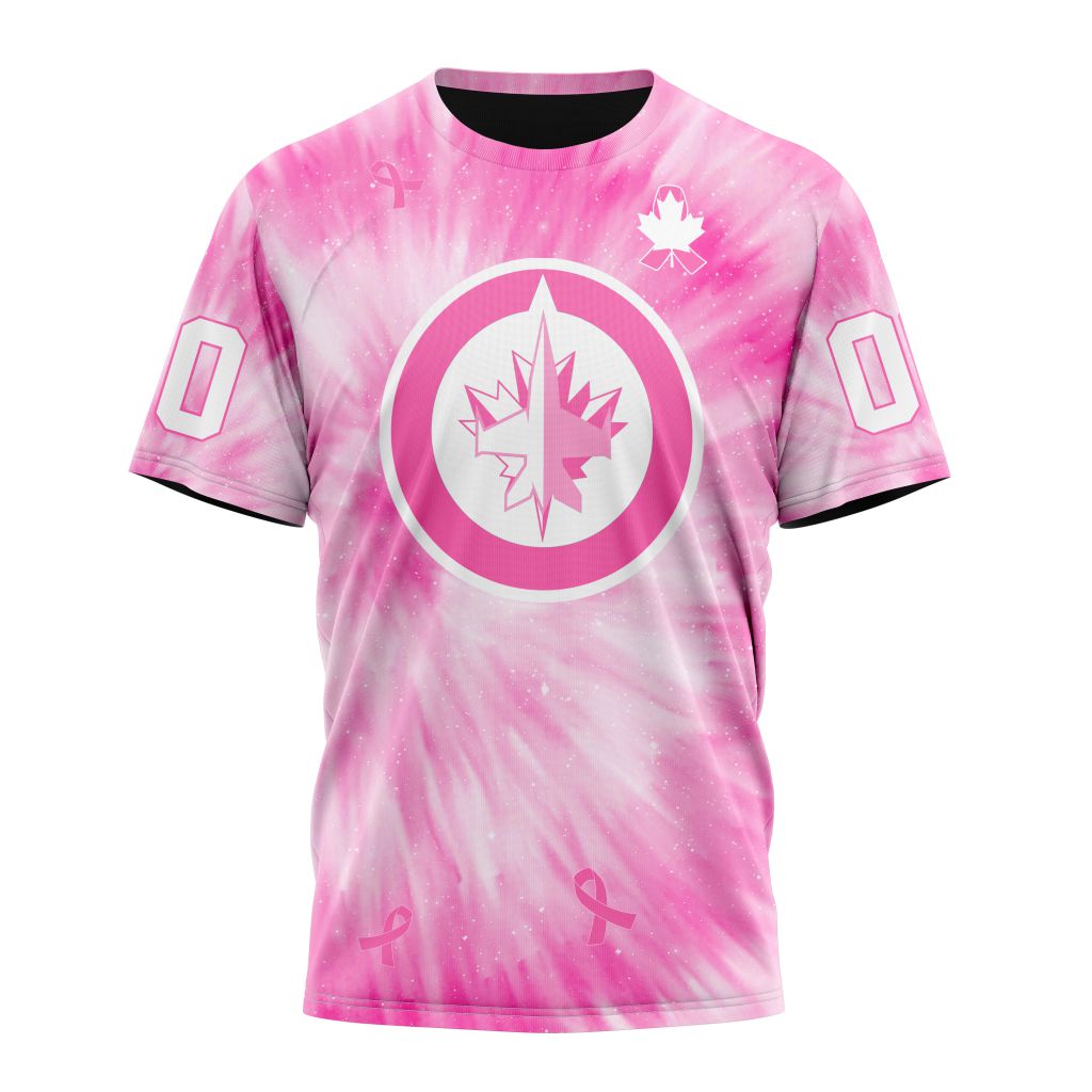 T-shirt NHL Winnipeg Jets Special Pink Tie-Dye ST2201
