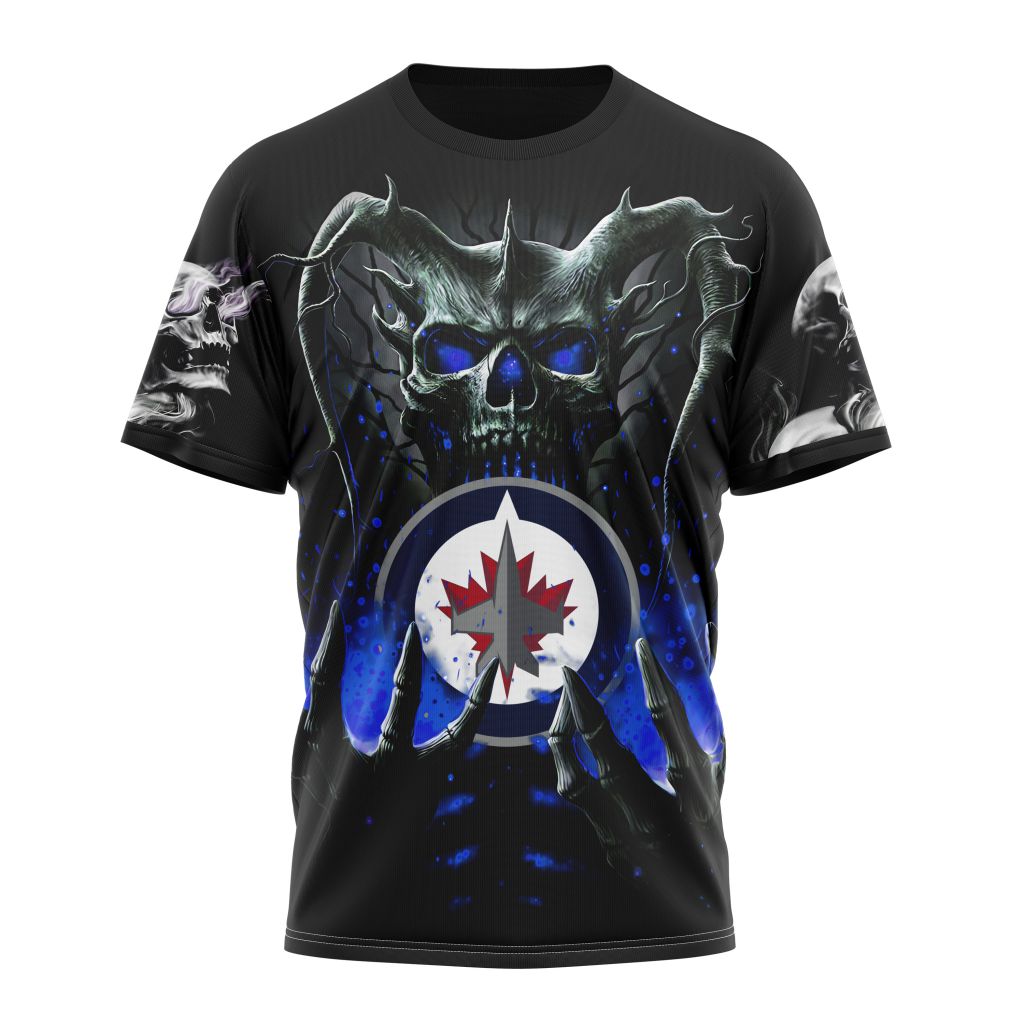 T-shirt NHL Winnipeg Jets Special Skull Art Design ST2301