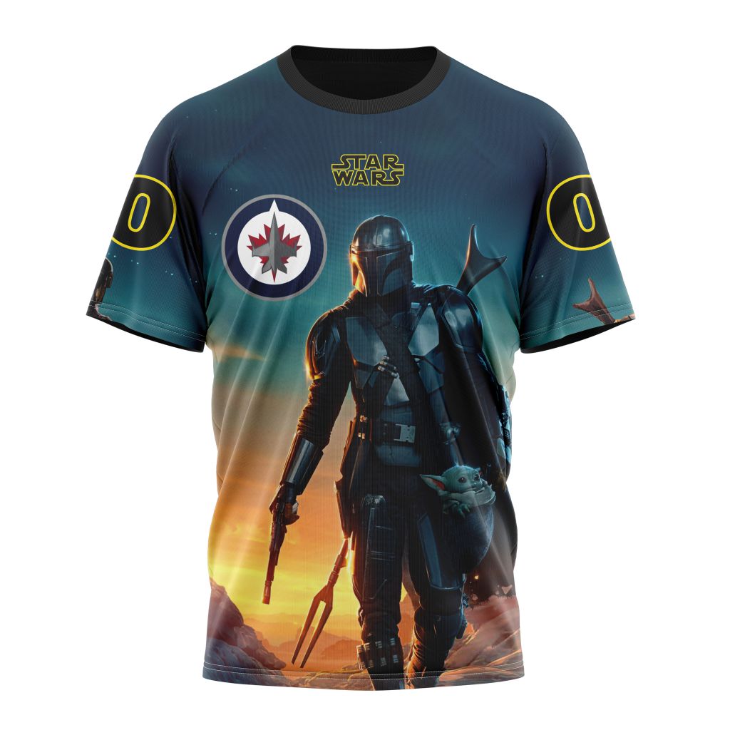 T-shirt NHL Winnipeg Jets Special Star Wars The Mandalorian Design ST2401