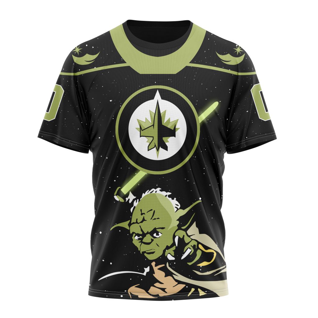 T-shirt NHL Winnipeg Jets Special Star Wars Yoda Design ST2404