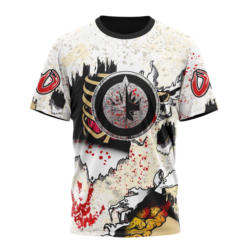 T-shirt NHL Winnipeg Jets Special Zombie Style For Halloween ST2304