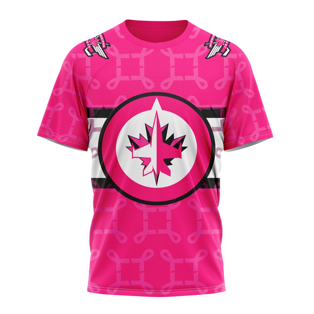 T-shirt NHL Winnipeg Jets | Specialized Design I Pink I Can! IN OCTOBER WE WEAR PINK BREAST CANCER