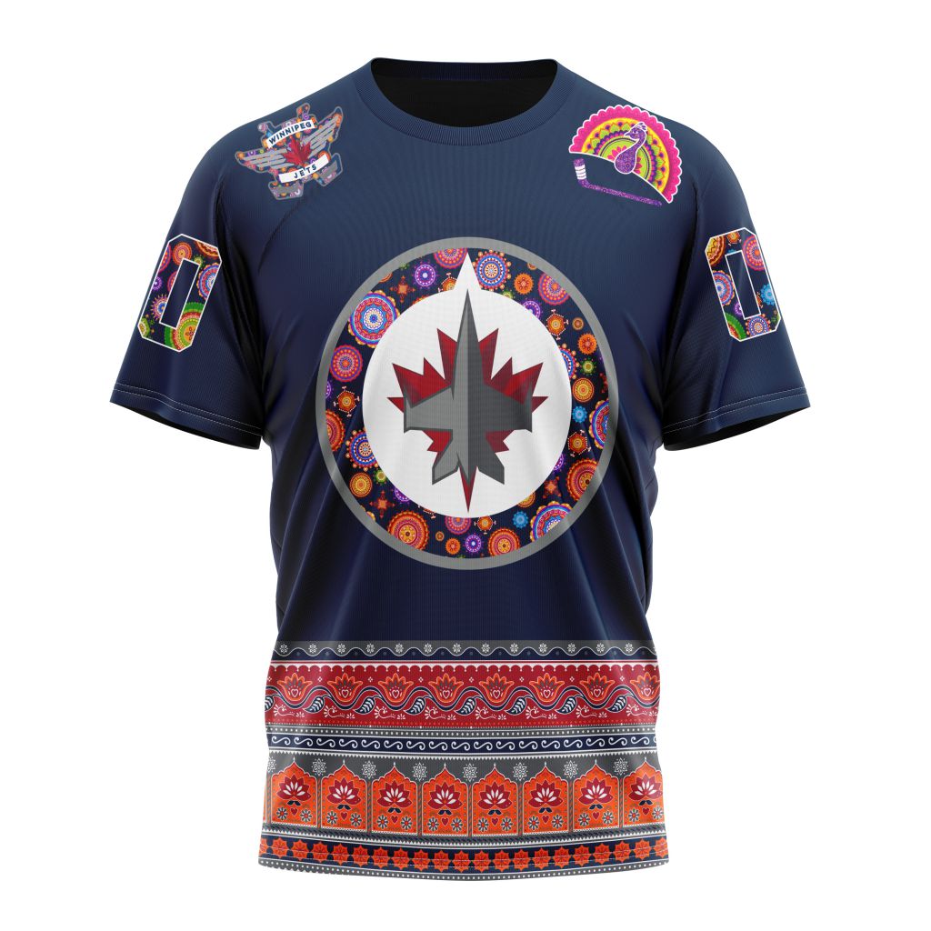 T-shirt NHL Winnipeg Jets | Specialized Jersey Hockey For All Diwali Festival