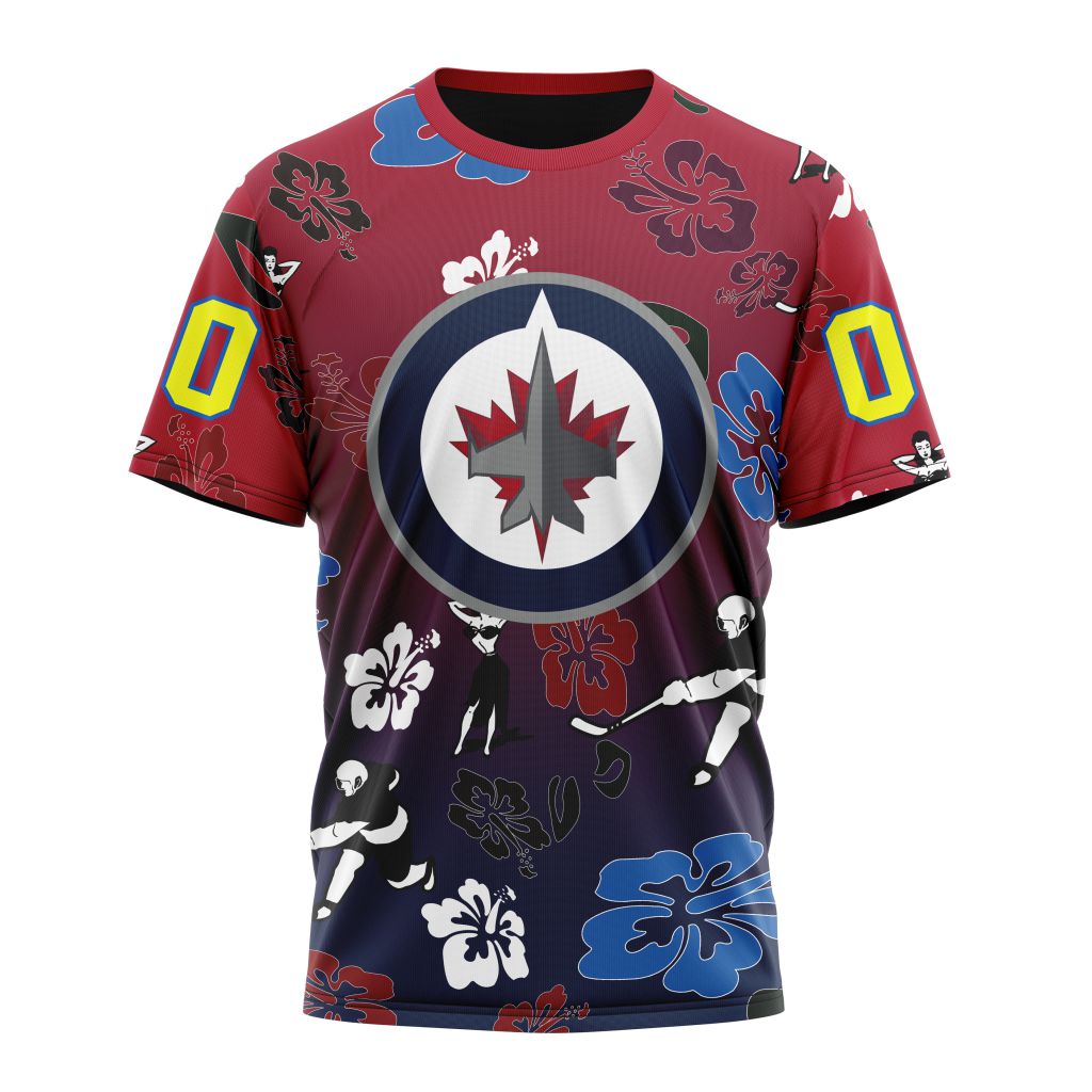 T-shirt NHL Winnipeg Jets X Hawaii Specialized Design For Hawaiia V0122