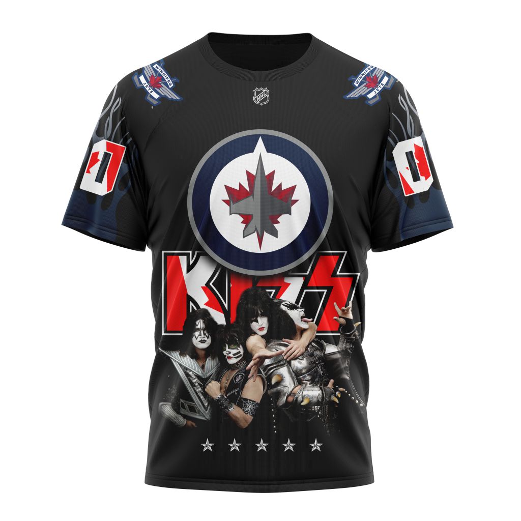 T-shirt NHL Winnipeg Jets X Kiss Specialized Design V0122