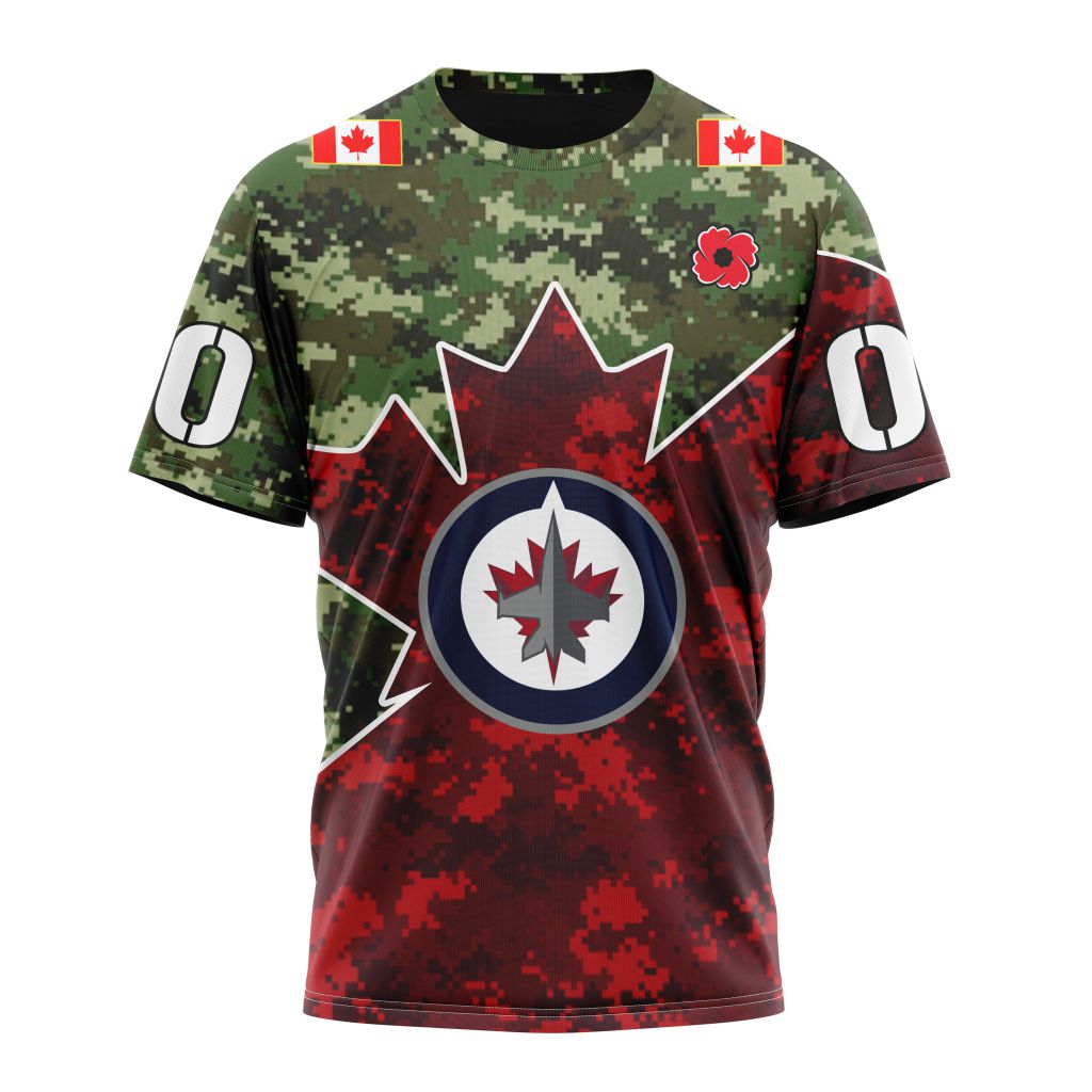 T-shirt NHL Winnipeg JetsSpecial Design For Remembrance Day ST2201