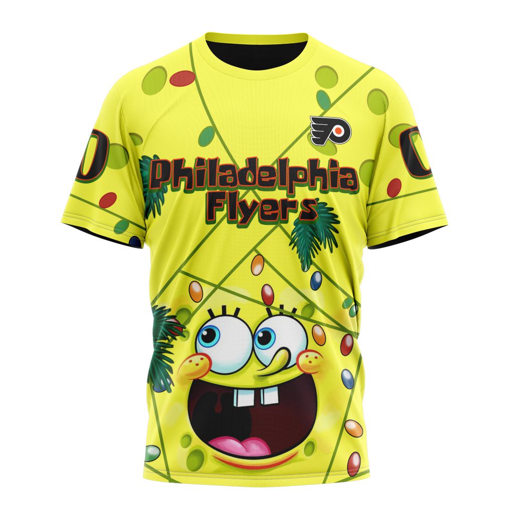 T-shirt Philadelphia Flyers | Specialized Jersey With SpongeBob V0122