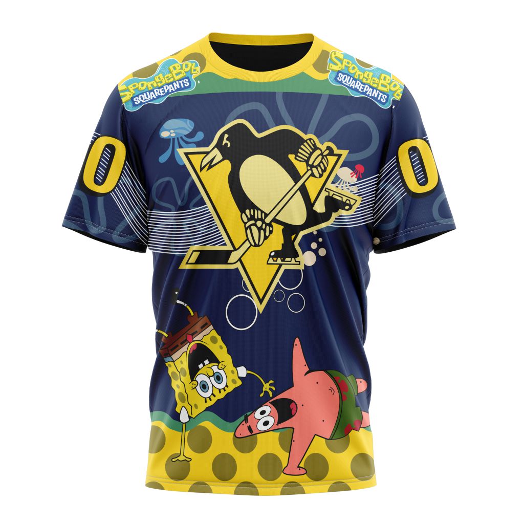 T-shirt Pittsburgh Penguins | Specialized Jersey With SpongeBob