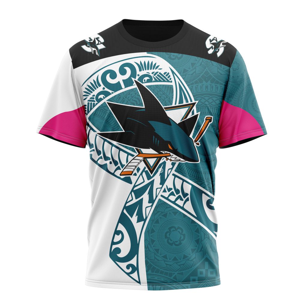 T-shirt San Jose Sharks | Specialized Samoa Fights Cancer Jersey