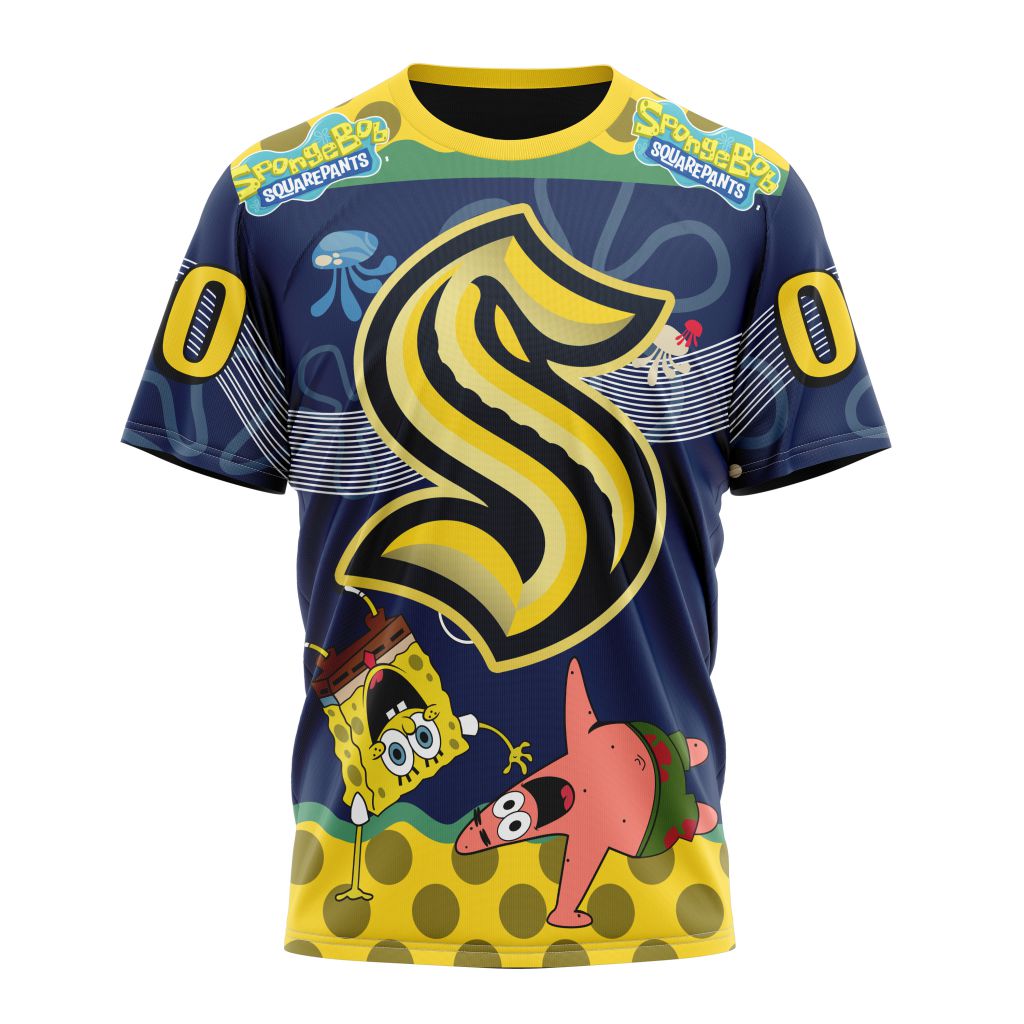 T-shirt Seattle Kraken | Specialized Jersey With SpongeBob