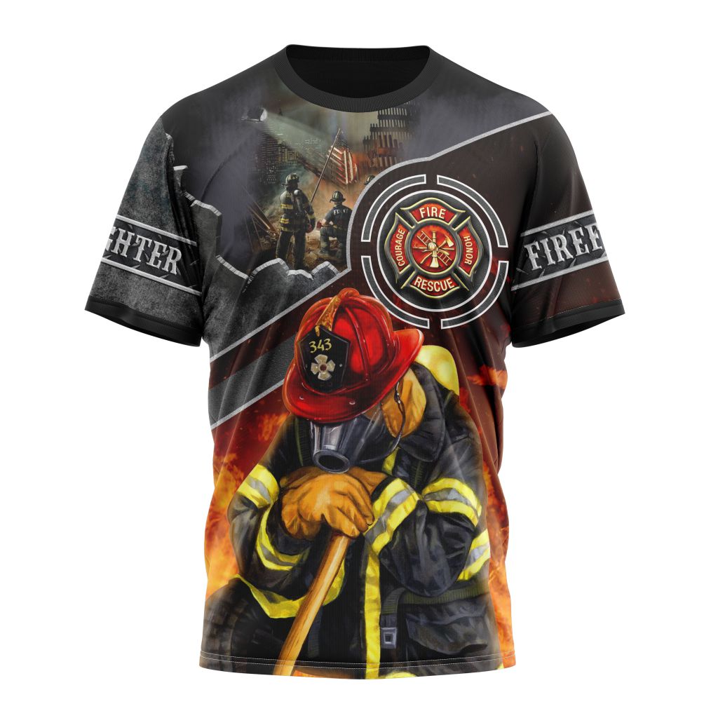 T-shirt Specialized Kits To Honnor FireFighter In Patriot Day We Will Never Forget
