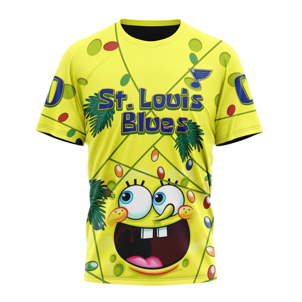 T-shirt St. Louis Blues | Specialized Jersey With SpongeBob V0122