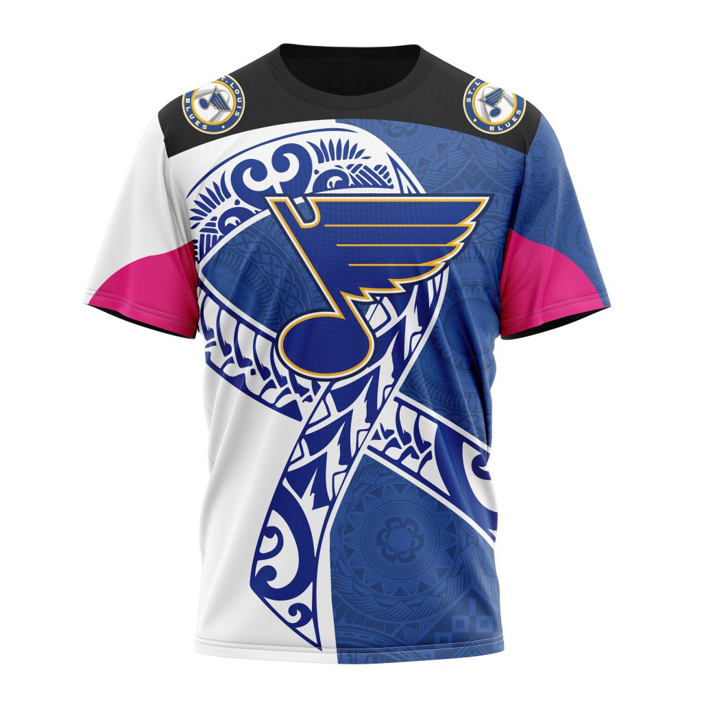 T-shirt St. Louis Blues | Specialized Samoa Fights Cancer Jersey