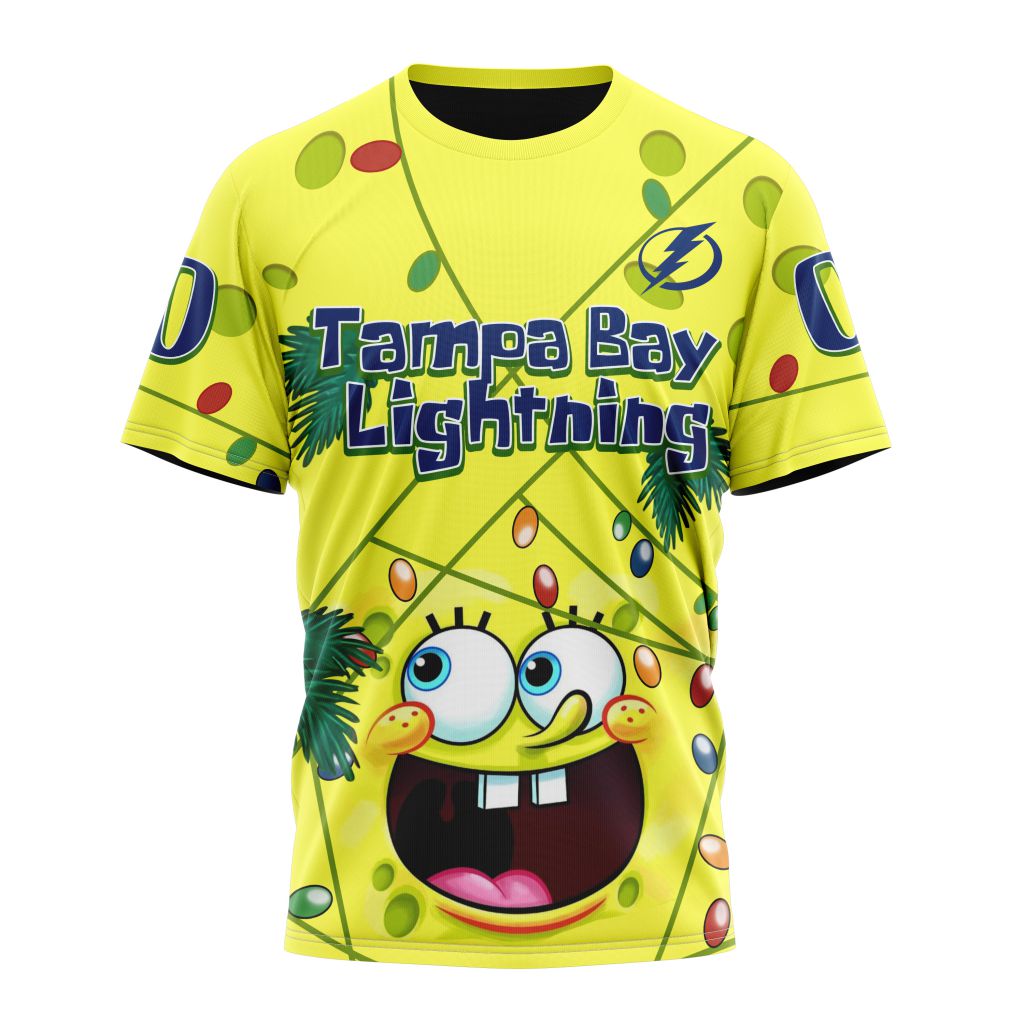 T-shirt Tampa Bay Lightning | Specialized Jersey With SpongeBob V0122