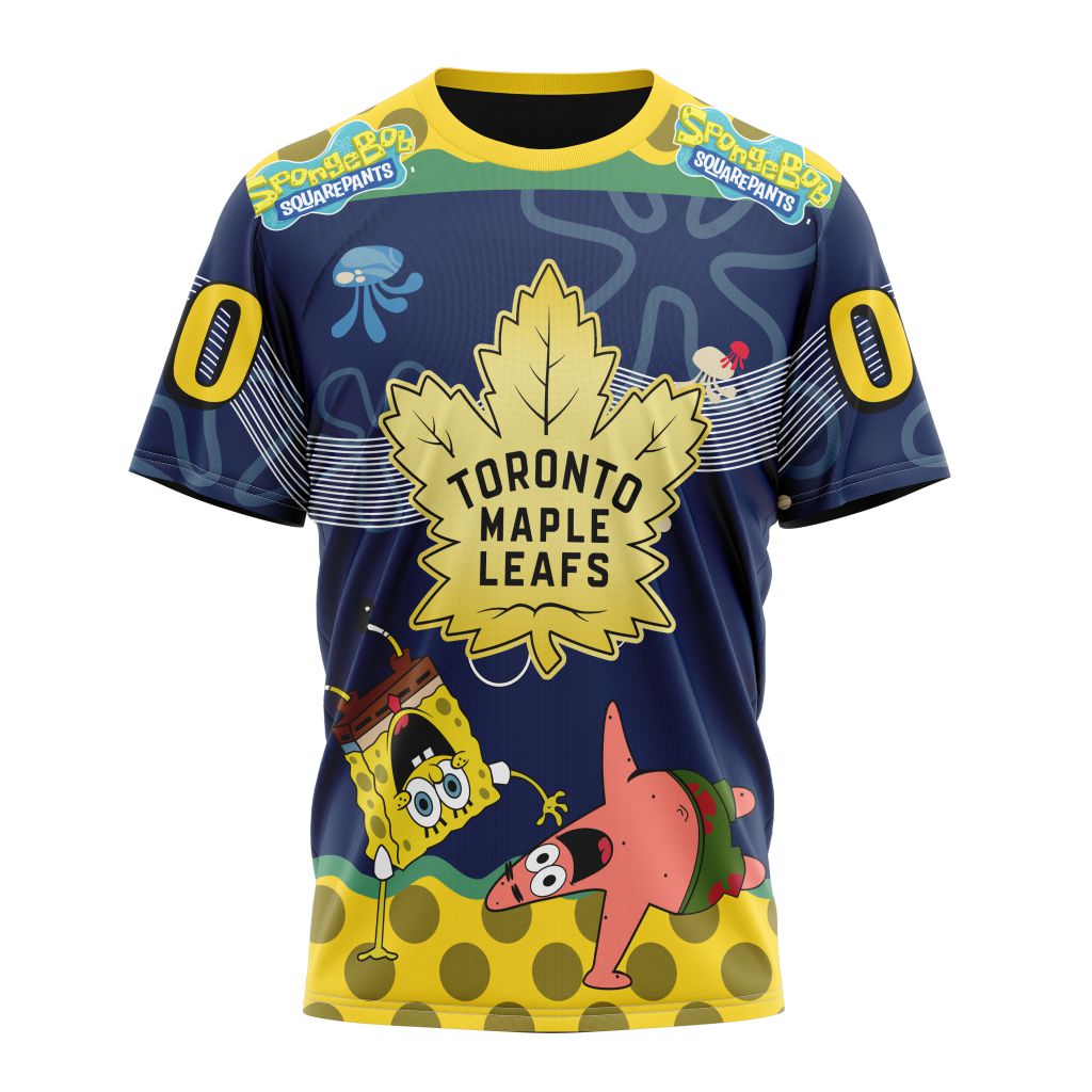 T-shirt Toronto Maple Leafs Specialized Jersey With SpongeBob