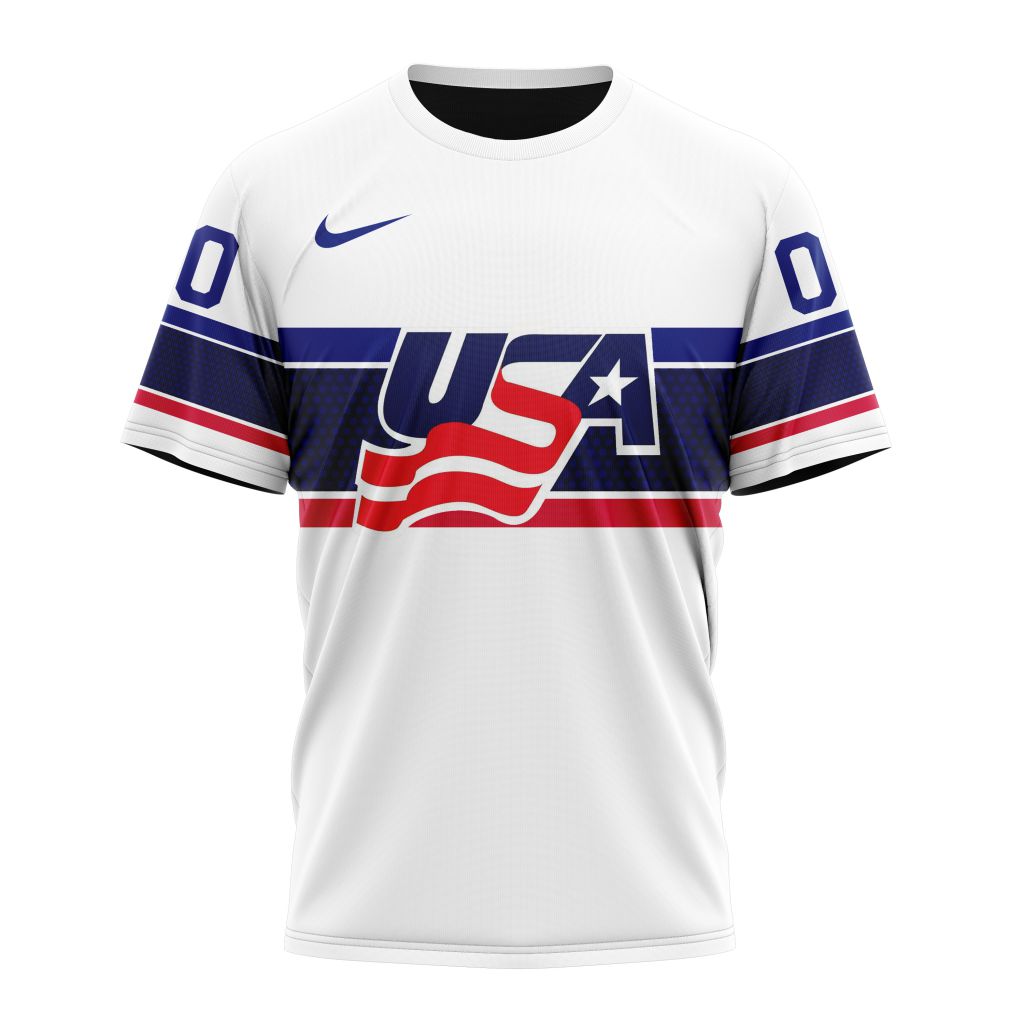 T-shirt USA Hockey Home Personalized Kits