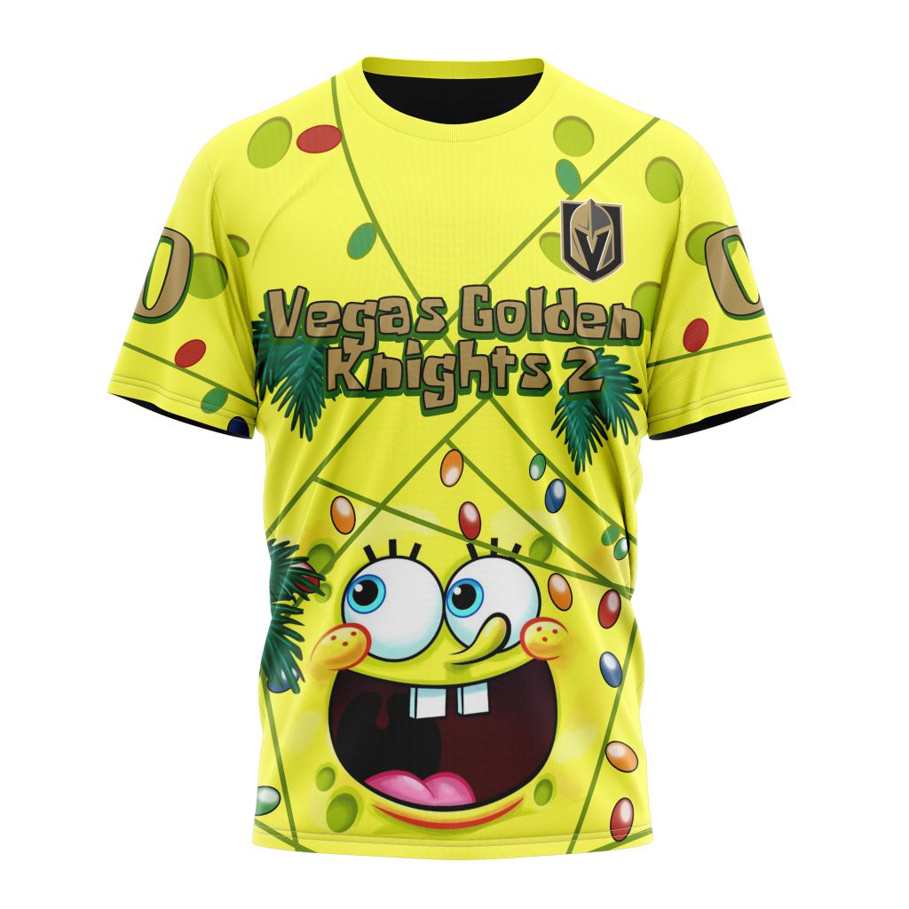 T-shirt Vegas Golden Knights | Specialized Jersey With SpongeBob V0122