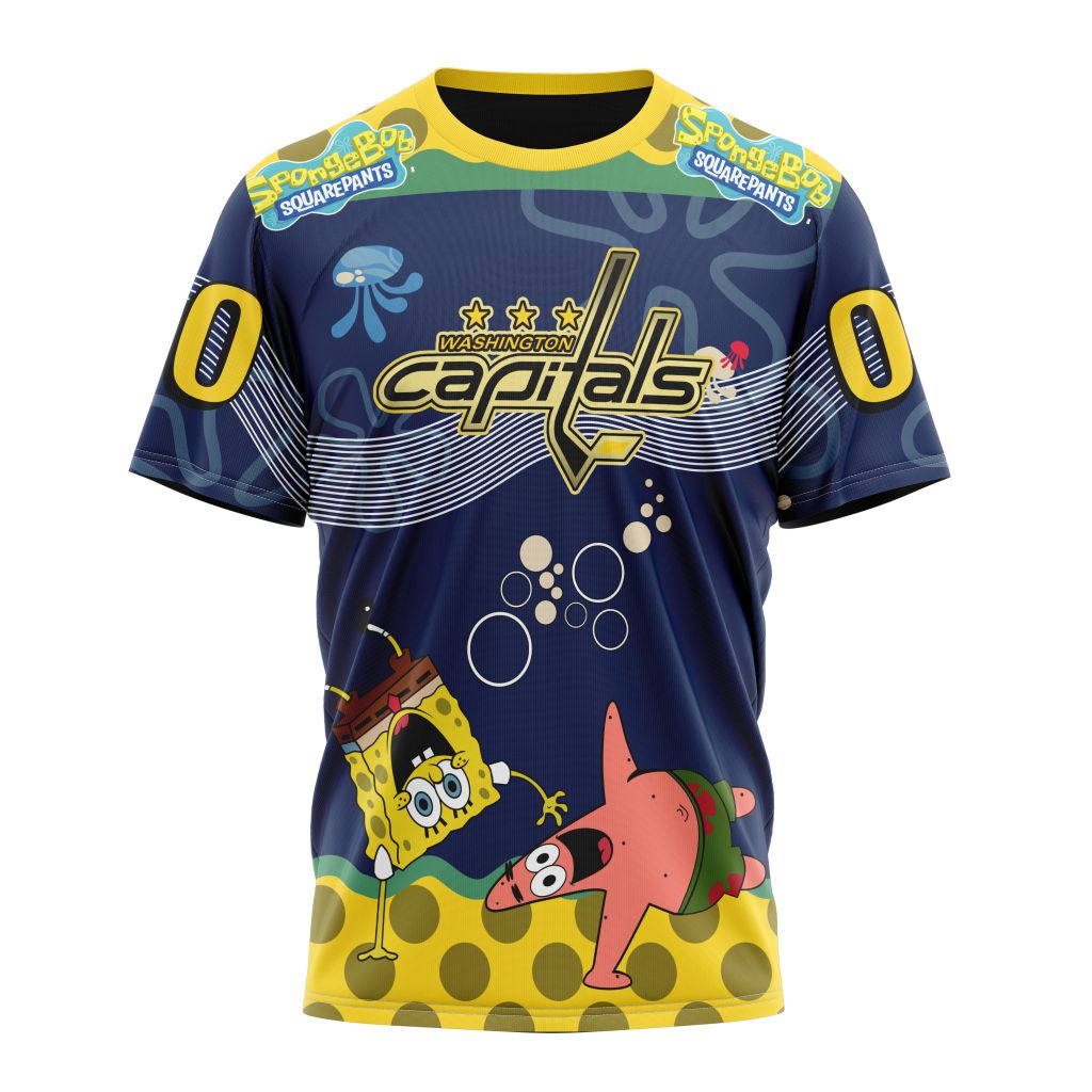 T-shirt Washington Capitals | Specialized Jersey With SpongeBob