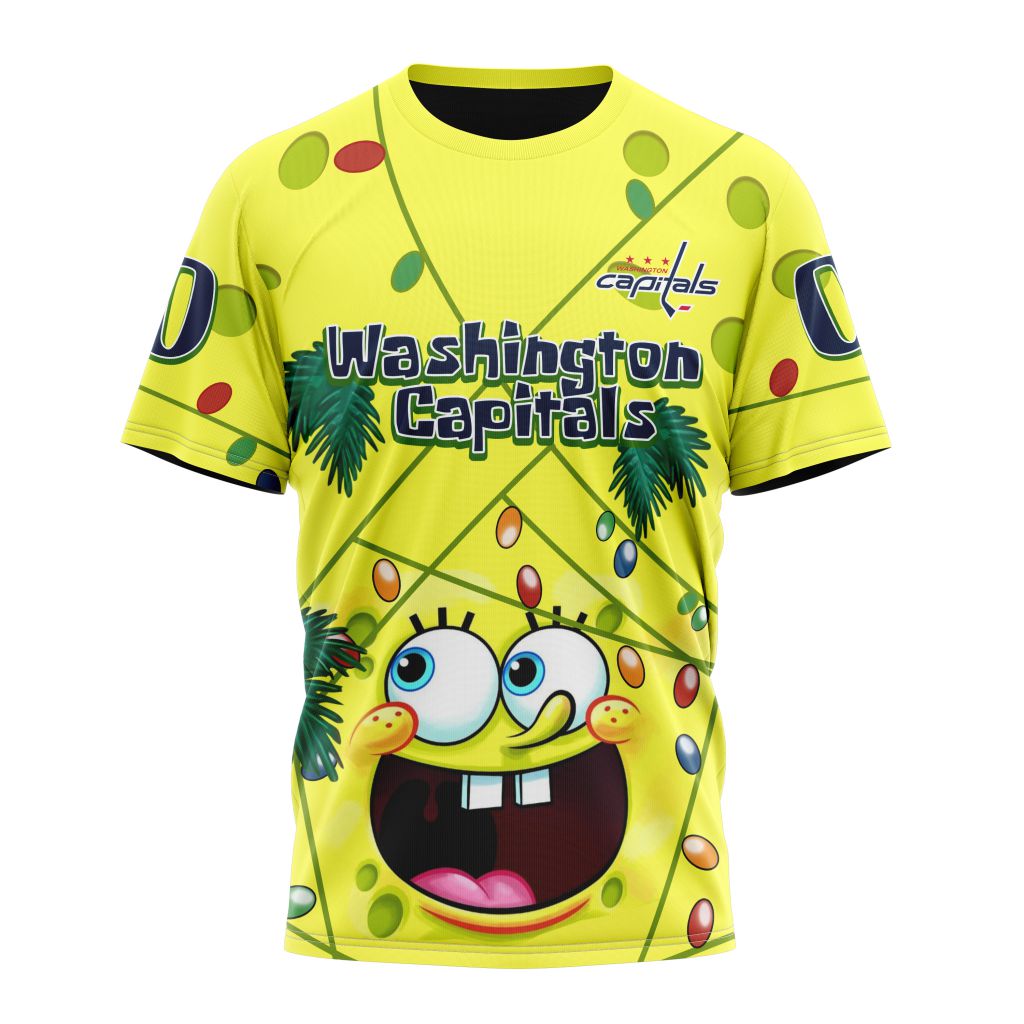 T-shirt Washington Capitals | Specialized Jersey With SpongeBob V0122