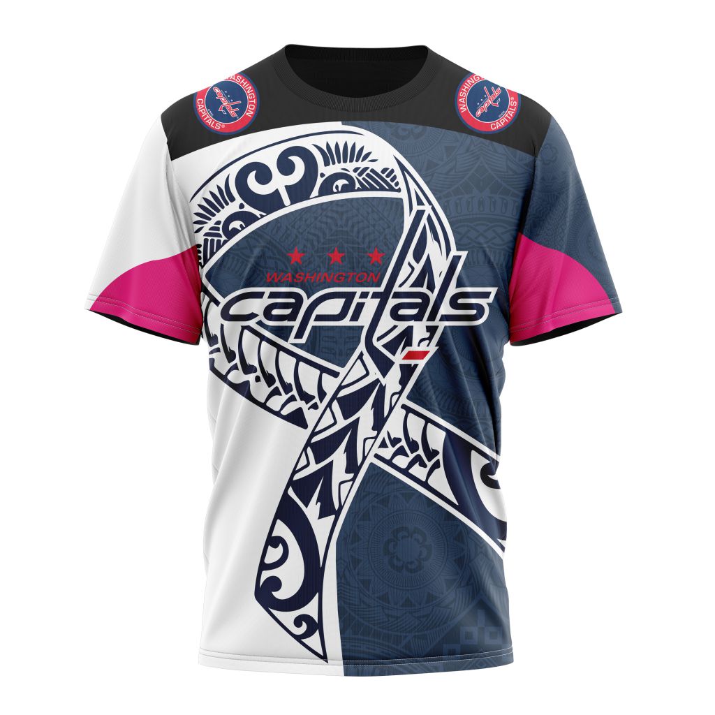 T-shirt Washington Capitals | Specialized Samoa Fights Cancer Jersey
