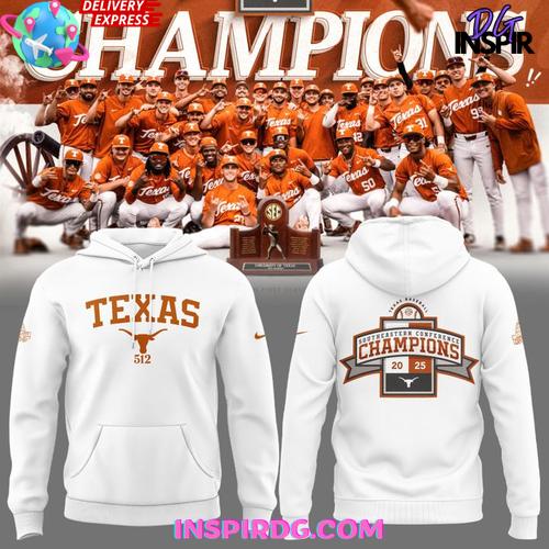 Texas Longhorns Sec Regular Season Title Special White Hoodie Gift For Sport Music Fans
