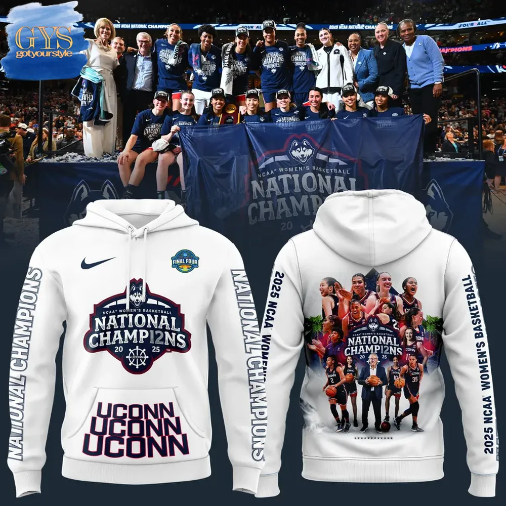 UConn Huskies Women Basketball 2025 National Champions Limited Edition Hoodie Gift For Sport Music Fans