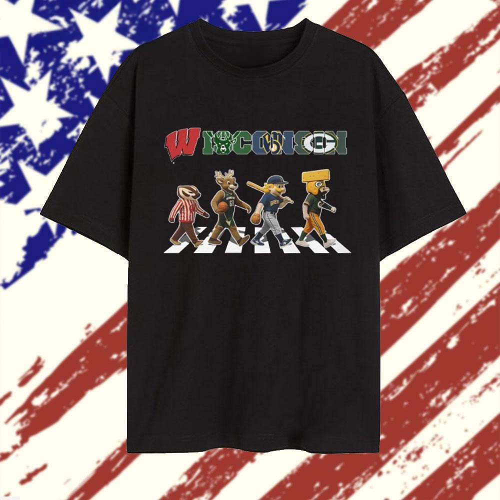 Wisconsin Sports Mascot 2025 T-Shirt Wisconsin Merch Gifts For Sports Lovers