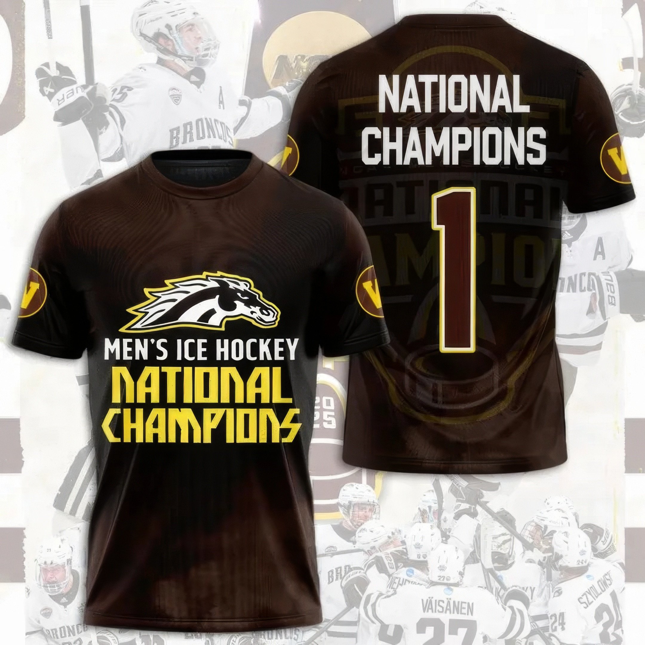 WMU Hockey 2025 National Champion Shirt Gifts For Ice Hockey Fans