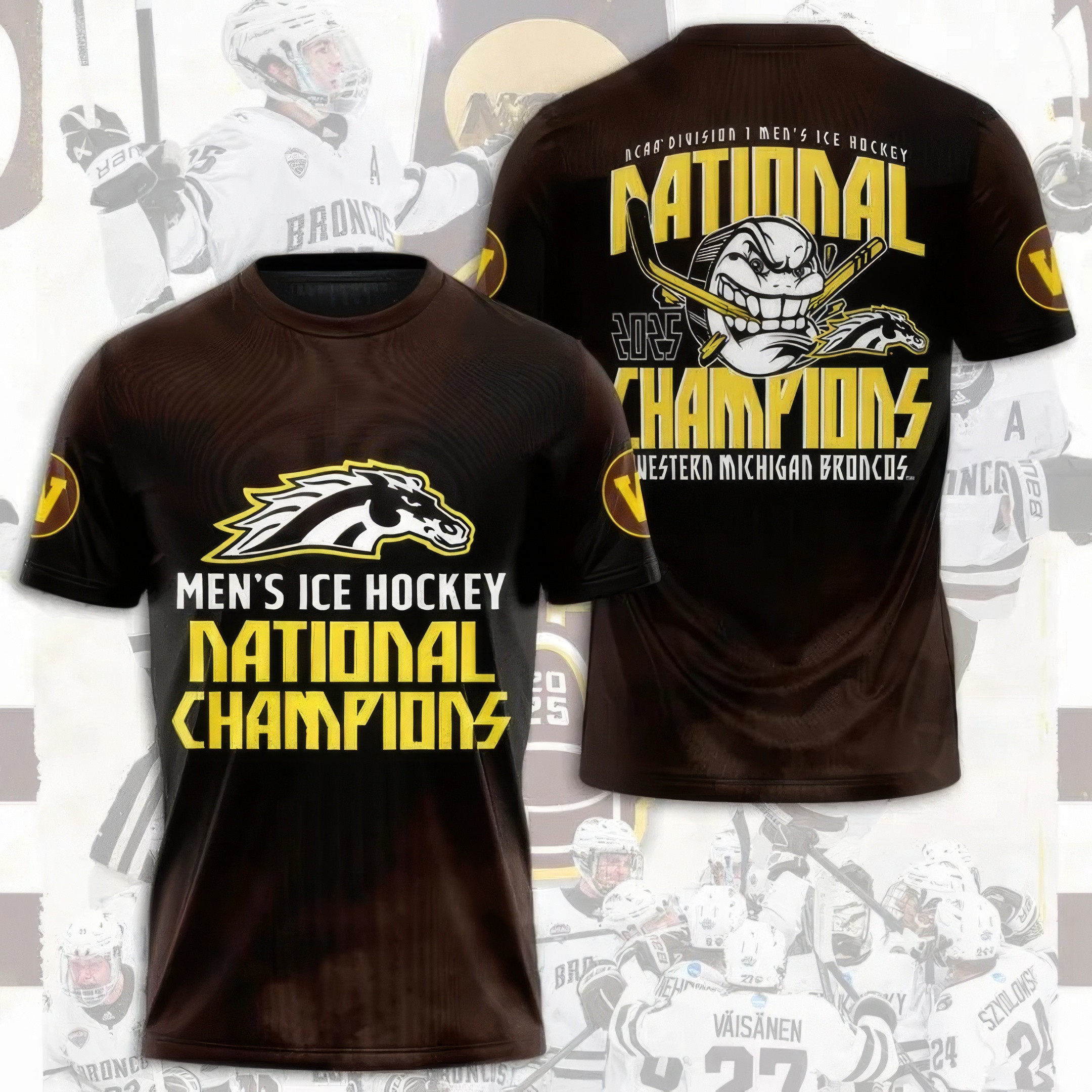 WMU Hockey 2025 National Champion Shirt Ice Hockey Fan Gifts