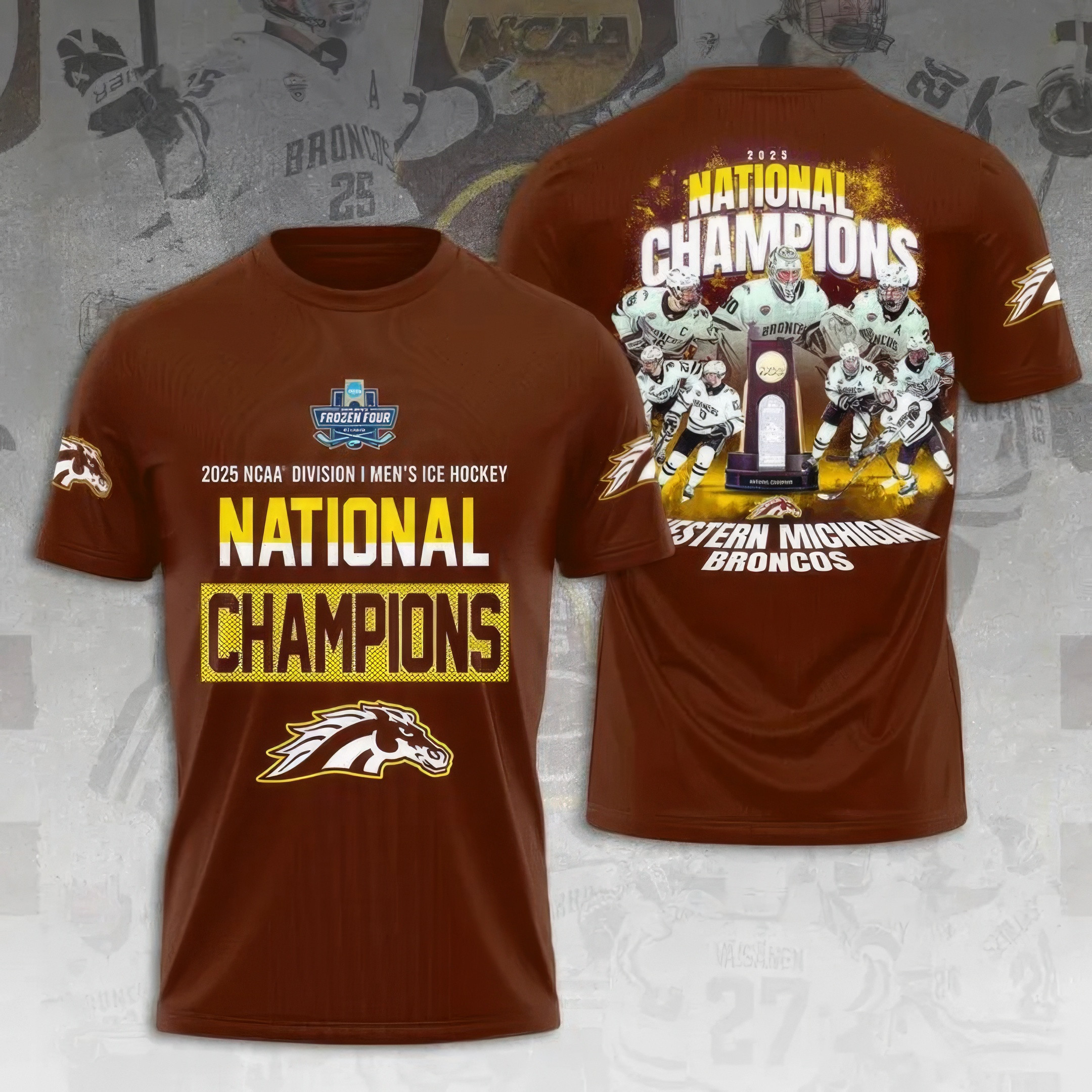 WMU Hockey 2025 National Champion Shirt NHL Gifts For Fans