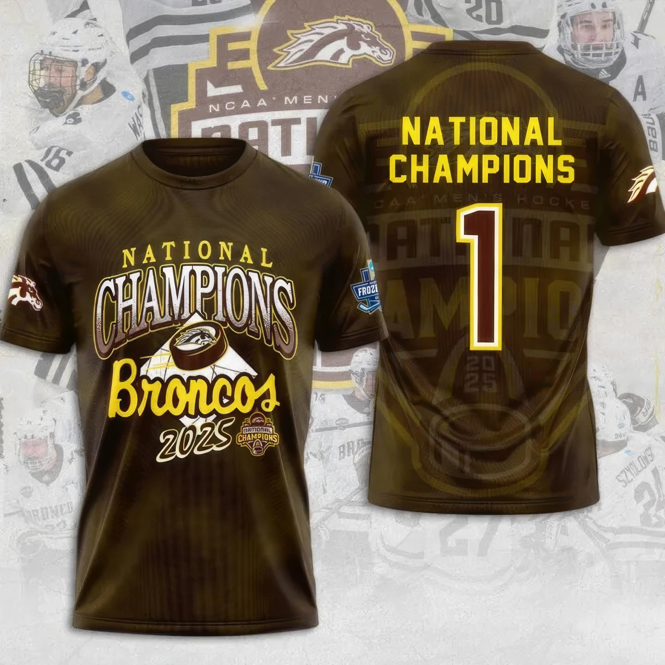 WMU Hockey 2025 National Champion Shirt Unique Gifts For Hockey Fans