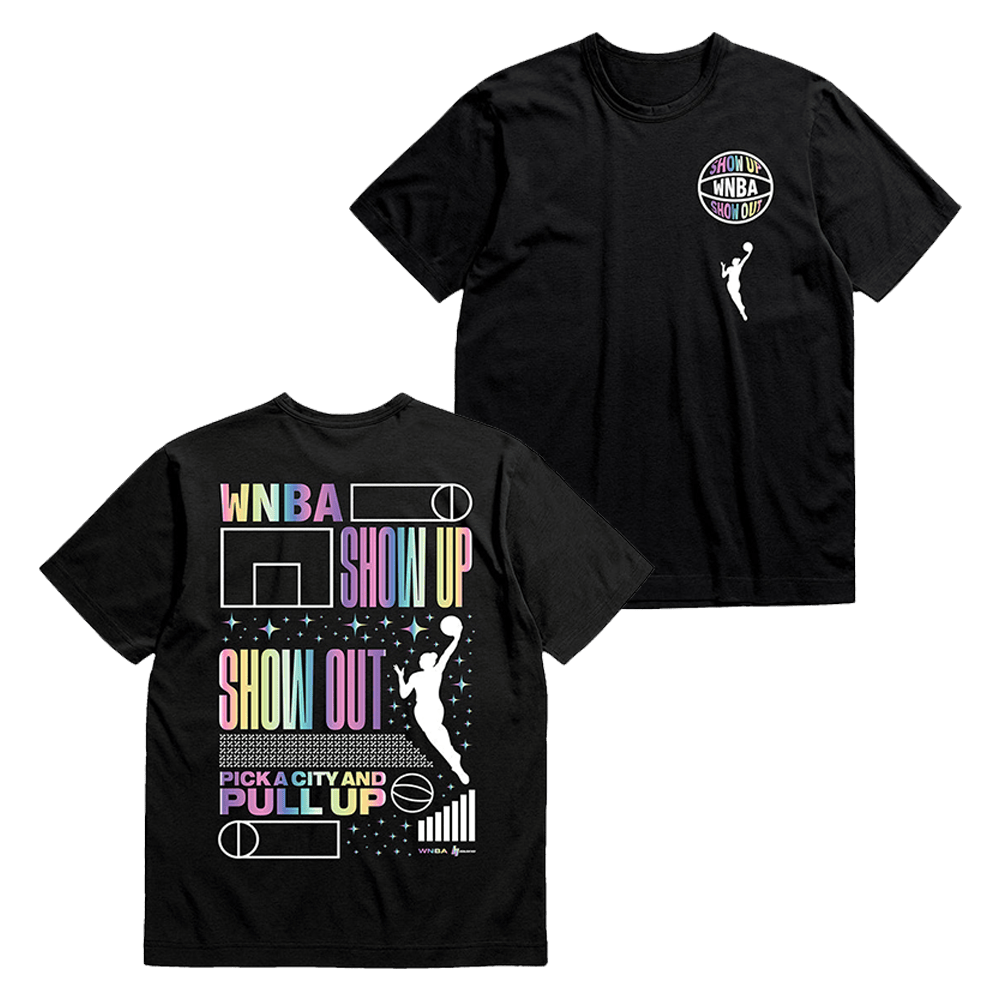 WNBA Holographic T-Shirt WNBA Show Up Show Out Shirt Basketball Fans Gifts