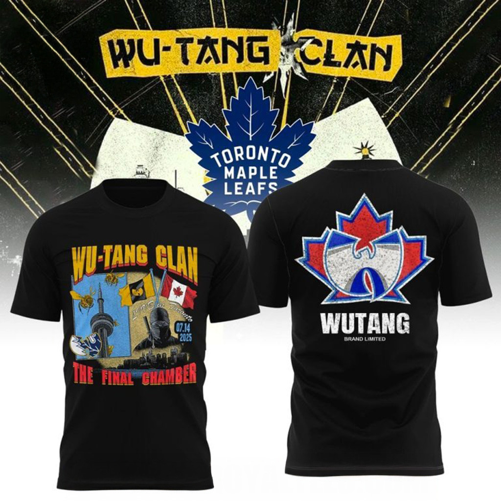 Wu-Tang Clan x Toronto Maple Leafs T-Shirt Fan Merch Best Gifts For Dad