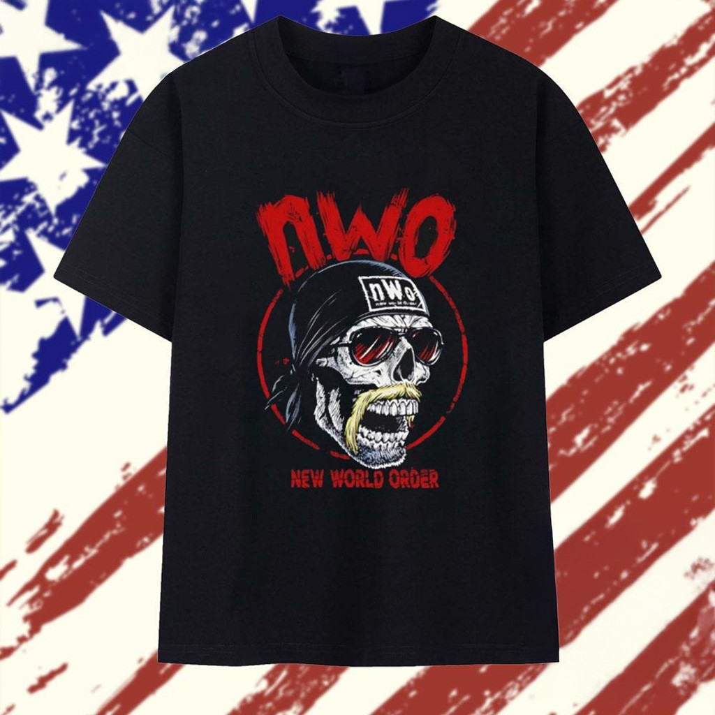 WWE Nwo New World Order Hogan Skull T-Shirt Gifts For Dad
