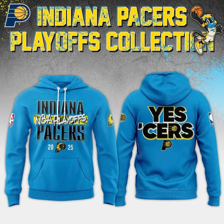 Yes Cers Indiana Pacers 2025 NBA Playoffs Hoodie Yes Ã‹Å“Cers Pacers Basketball Unique Gifts