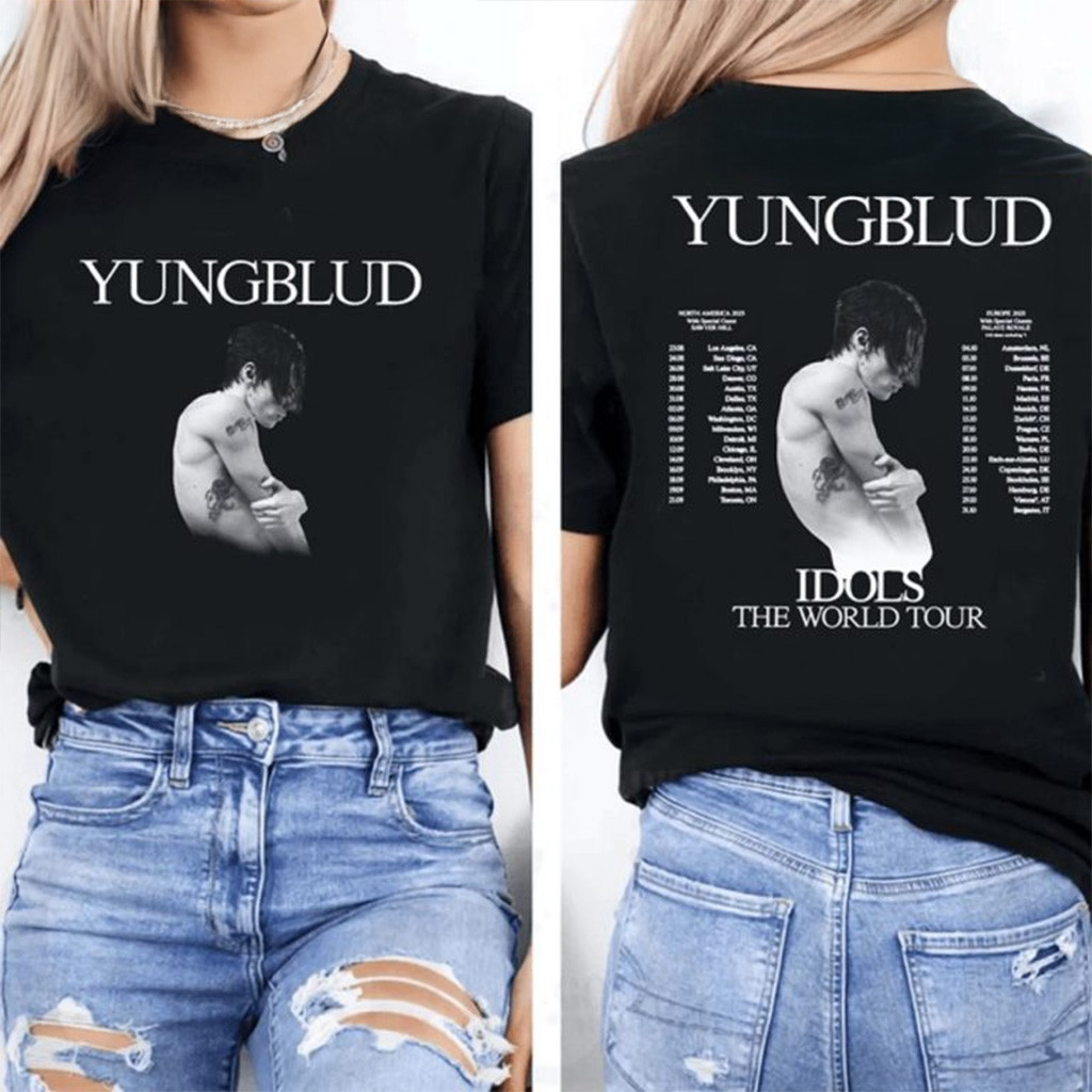 Yungblud 2025 Idols World Tour Shirt YUNGBLUD Merch Gifts For Wife